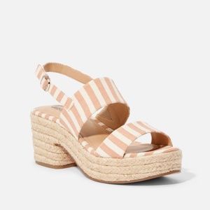 JustFab Leah Platform Heeled Sandal NWT